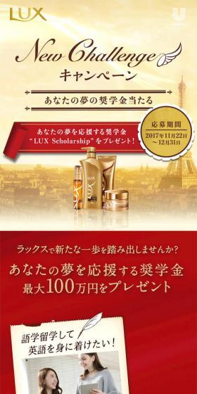 New challenge campaign LP design (Internet service / Beige tones / Refined style) Mobile version