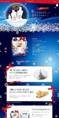 ウィンターモイスト シャンプー＆コンディショナーのLPデザイン（スキンケア・ボディケア・ヘアケア／ブルー系／キレイ系）PC版