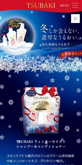 Winter Moist Shampoo & Conditioner LP design (Skincare, Bodycare, Haircare / Shades of blue / Refined style) Mobile version