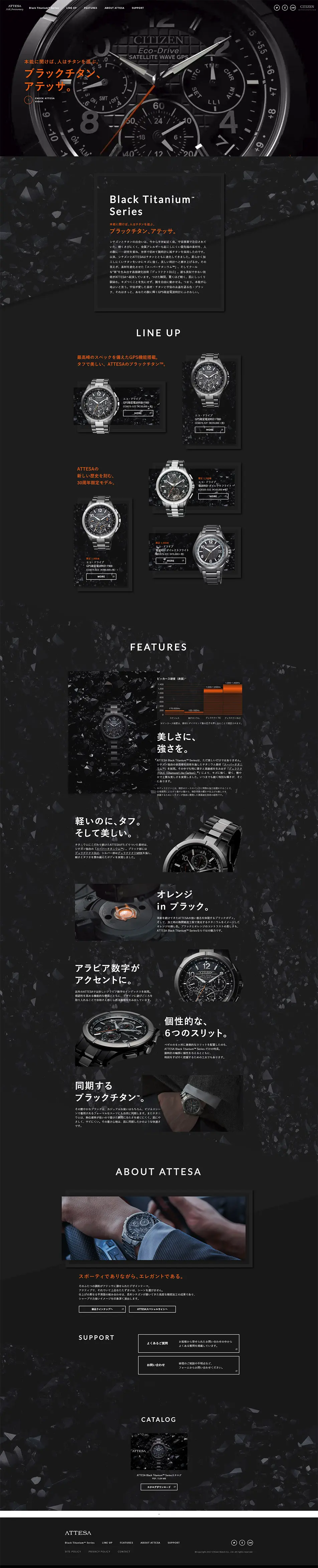 Black Titanium Series | CITIZEN ATTESA LP design (fashion / Black-colored / Cool style) PC version