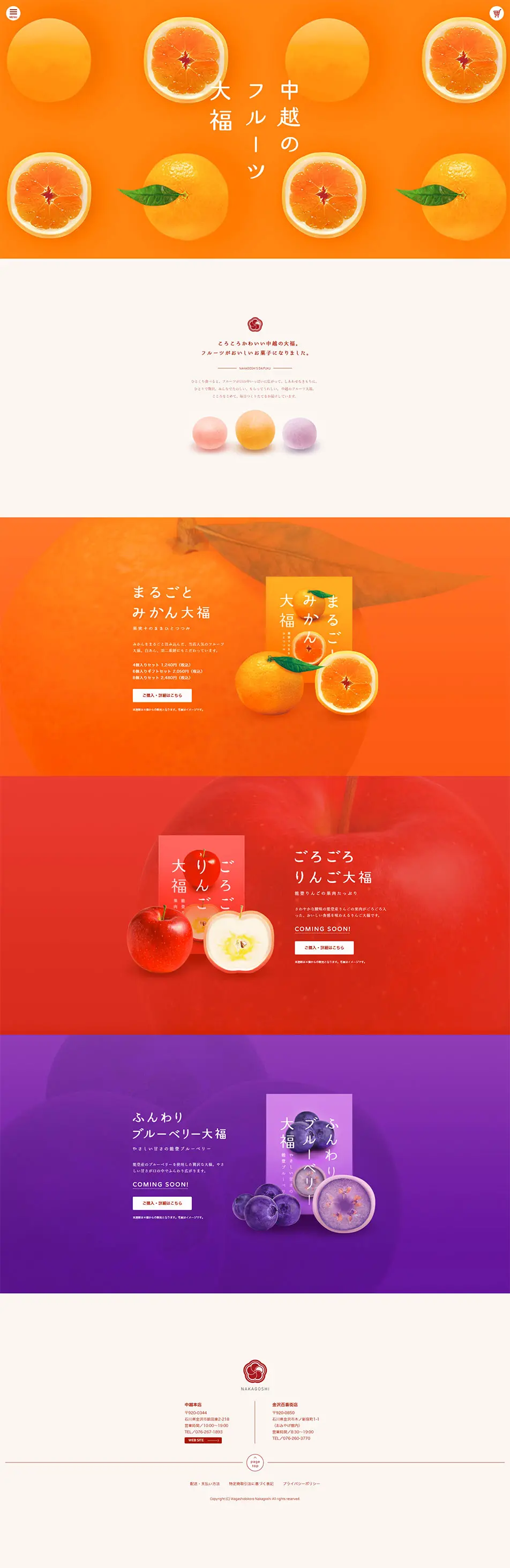 Chuetsu's Fruit Daifuku LP design (Sweets and Snacks / Multi-color type / Simple) PC version