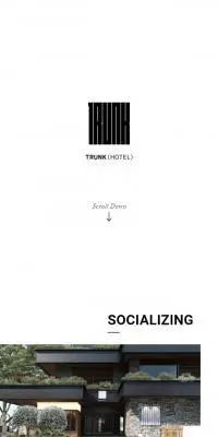 TRUNK(HOTEL)のLPデザイン（企業・会社・お店／ホワイト系／シンプル系）スマホ版