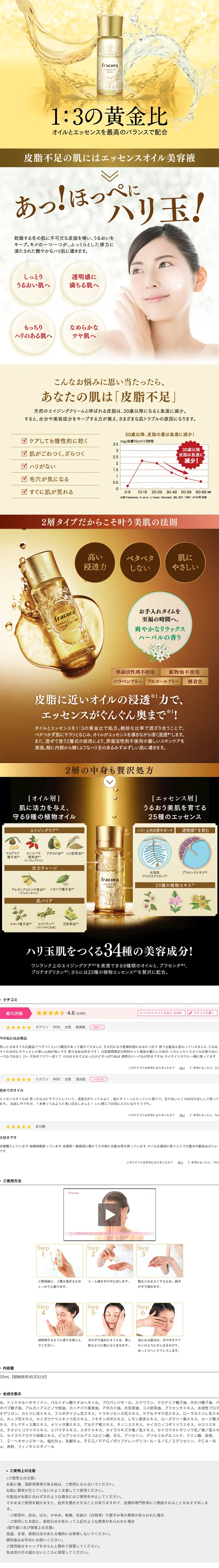 Essence Oil Serum Subscription LP design (Beauty, Skincare, Fragrance / Gold tones / Refined style) PC version