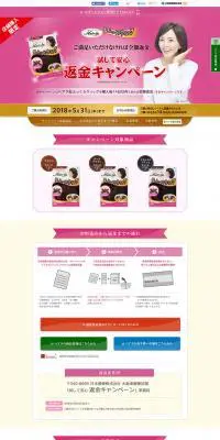 ヘアラ　髪ふっくらウィッグのLPデザイン（インターネットサービス／ベージュ系）PC版