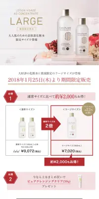 ローションヴィサージュ　ラージサイズのLPデザイン（美容・スキンケア・香水／レッド系／シンプル系）PC版
