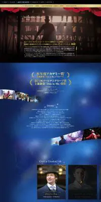 映画「グレイテストショーマン」about movieのLPデザイン（TV・映画・アニメ／ブラック系／キレイ系）PC版