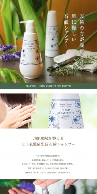 プレミアム ヒト乳酸菌配合 石鹸シャンプーのLPデザイン（美容・スキンケア・香水／ブルー系／キレイ系）PC版