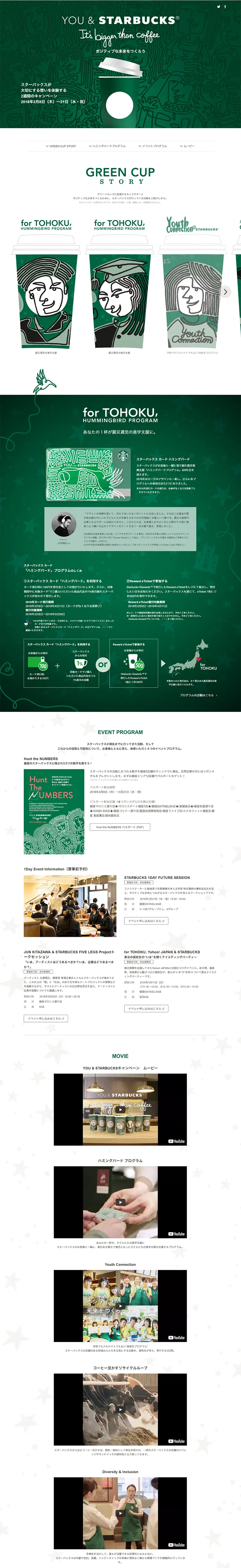 "Hummingbird" Program LP design (Services, Insurance, and Finance / Green tones / Simple) PC version