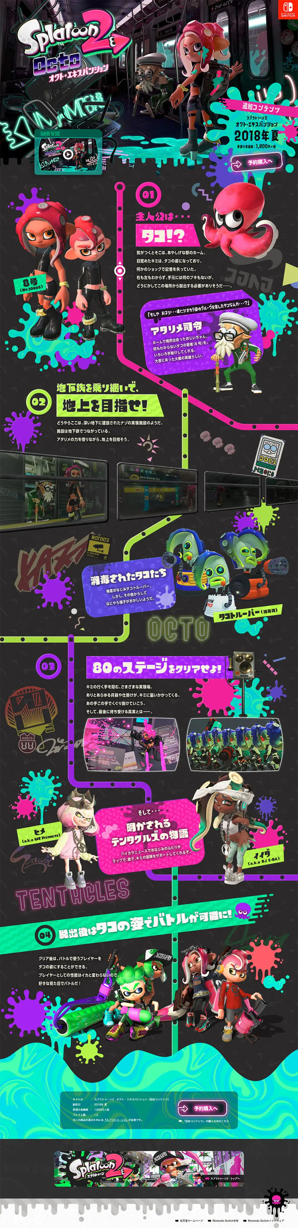 Splatoon 2 Octo Expansion LP design (Books, Music, Games / Multi-color type / Lively type) PC version