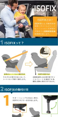 ISOFIXのLPデザイン（キッズ・ベビー・玩具／オレンジ系／信頼・安心系）PC版