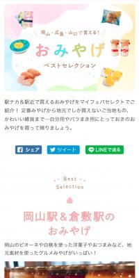 Available in Okayama, Hiroshima, and Yamaguchi! Best Souvenir Selection