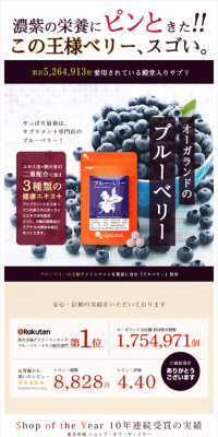 ブルーベリー サプリメント