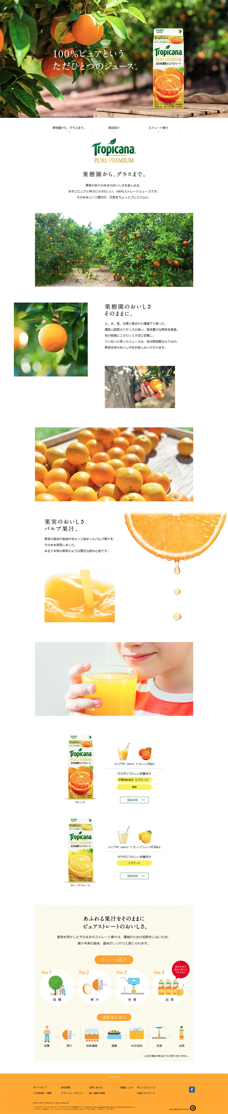 Tropicana Pure Premium LP design (Beverages and Alcohol / Green tones / Simple) PC version