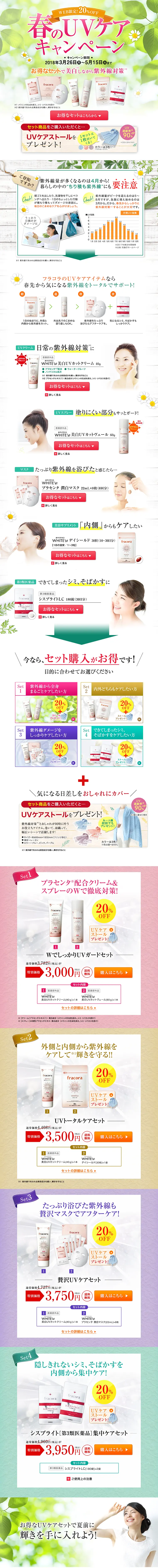 Spring UV Care Campaign LP design (Services, Insurance, and Finance / Green tones / Refined style) PC version