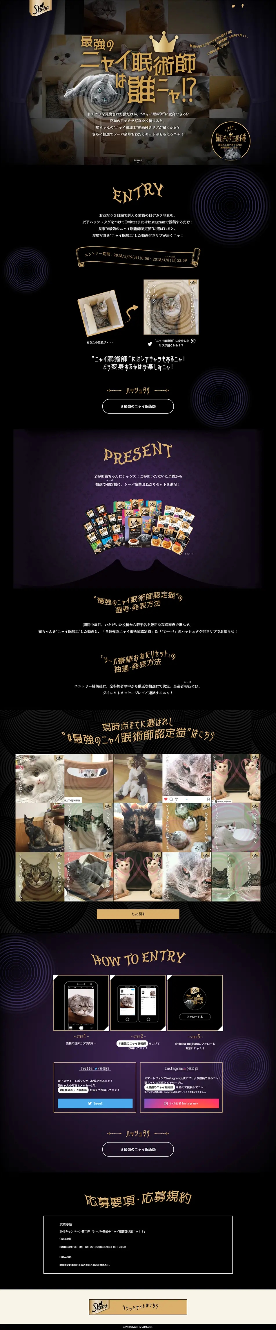 Who is the strongest Nyai-minjutsu-shi!? LP design (Internet service / Black-colored / Mystical) PC version