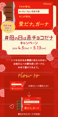 Mother's Day is Red Chocolate Campaign
