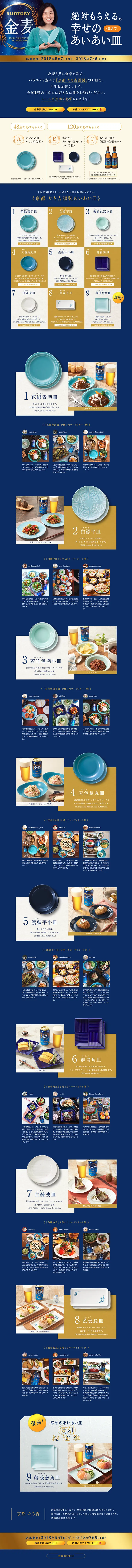 Guaranteed to Get! Happy Aiai Plate Campaign LP design (Services, Insurance, and Finance / Gold tones / Japanese style) PC version
