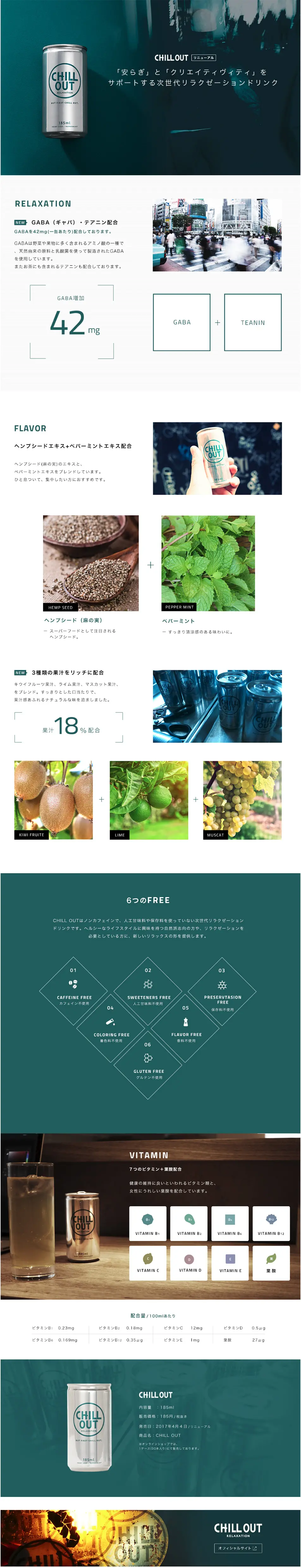 CHILL OUT 1 case LP design (Health and Beauty Foods and Supplements / Green tones / Refined style) PC version