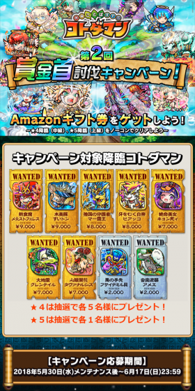 賞金首討伐キャンペーン！のLPデザイン（サービス・保険・金融／カラフル系／にぎやか系）スマホ版