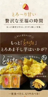 無添加 とろける干し芋のLPデザイン（食品／ブラウン系／オーガニック系）PC版
