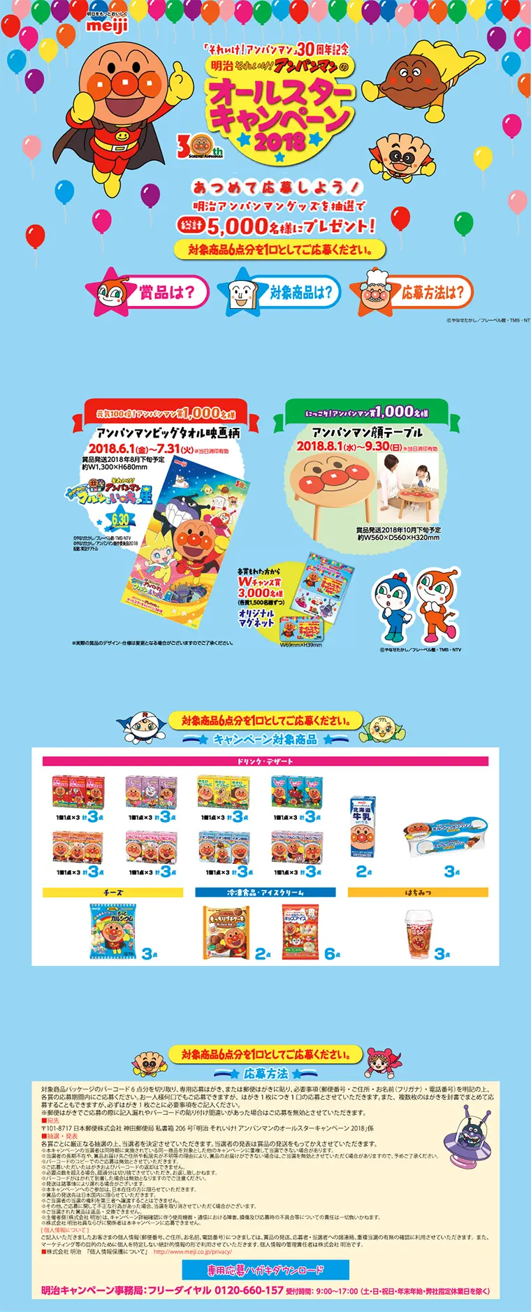 Soreike Anpanman's All-Star Campaign 2018 LP design (Services, Insurance, and Finance / Multi-color type / Cute style) PC version