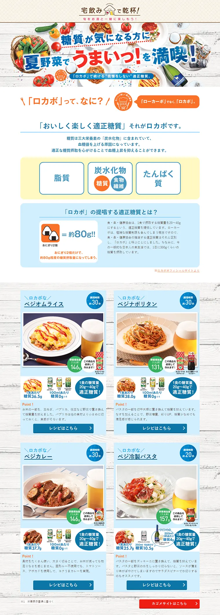 Enjoy the Deliciousness of Summer Vegetables to the Fullest! Campaign LP design (Services, Insurance, and Finance / Shades of blue / Lively type) PC version