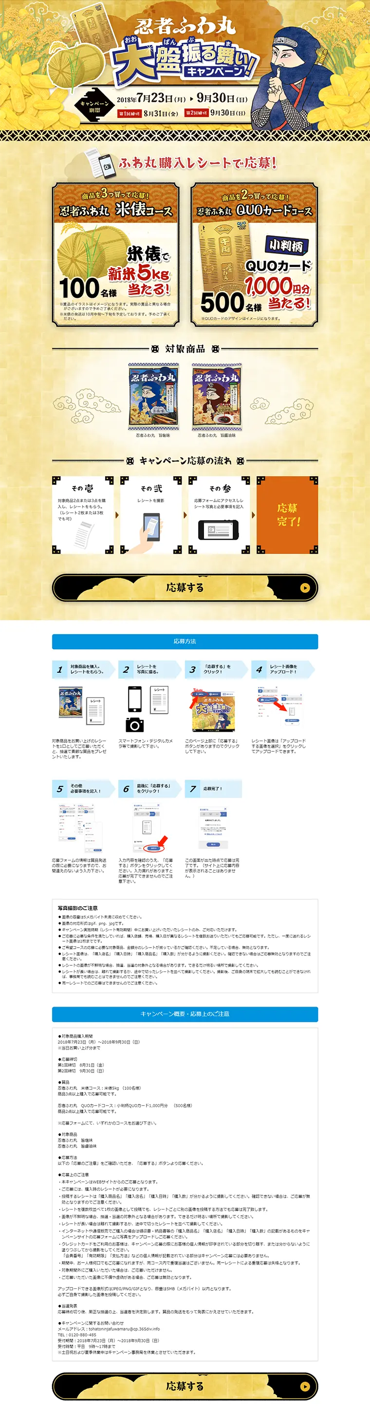 大盤振る舞いキャンペーンのLPデザイン（サービス・保険・金融／ベージュ系／和風系）PC版