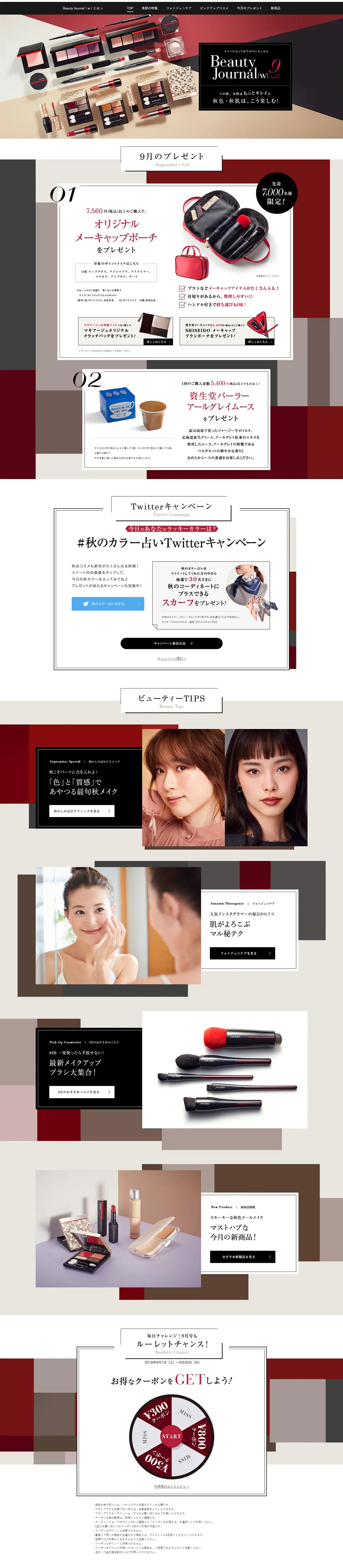Beauty Journal LP design (Cosmetics, makeup, and contact lenses / Multi-color type / Cool style) PC version