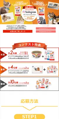 リラックスフォトコンテストのLPデザイン（サービス・保険・金融／オレンジ系／シンプル系）スマホ版