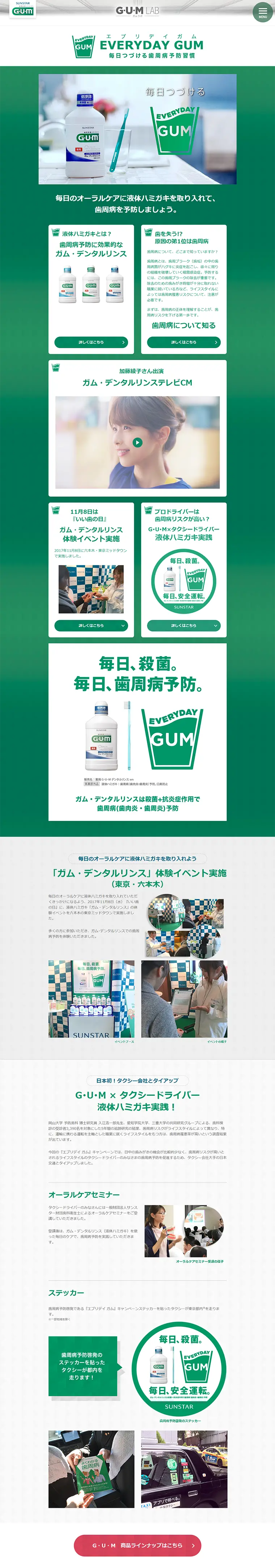 Everyday Gum LP design (goods / Green tones / Simple) PC version