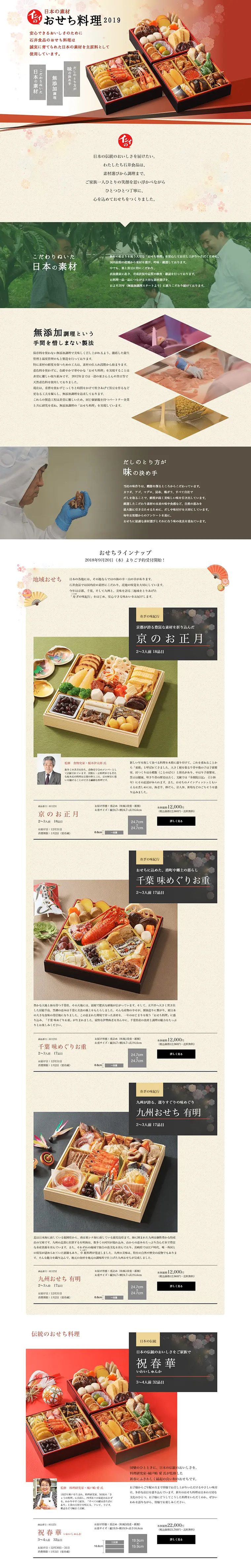 Ishii's Trial Osechi LP design (food / Beige tones / Japanese style) PC version