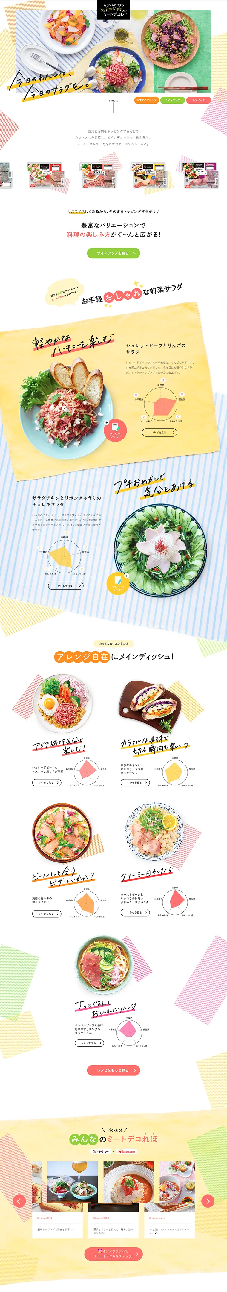 Meat Decore LP design (food / Multi-color type / Lively type) PC version