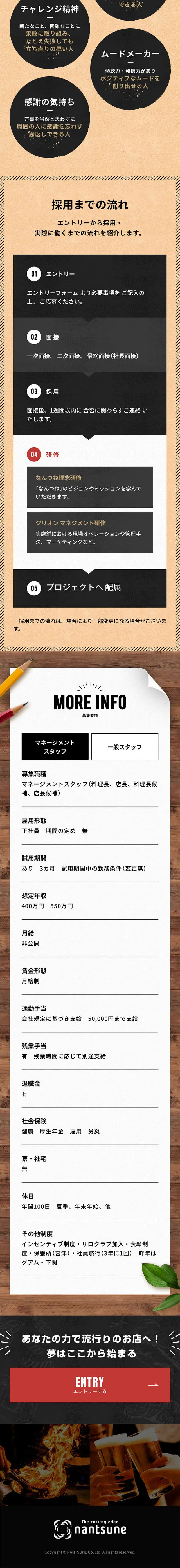 Core Staff Recruitment LP design (Recruitment and Hiring / Brown tones / Strong) Mobile version