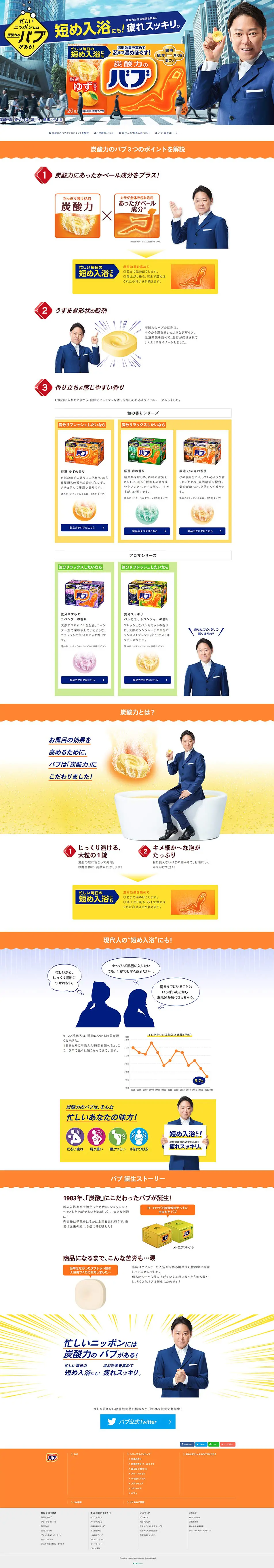 Bub Classic Scent LP design (goods / Orange tones / Refreshing type) PC version