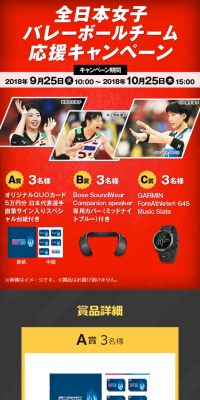 Zennihon Joshi Volleyball Team Support Campaign