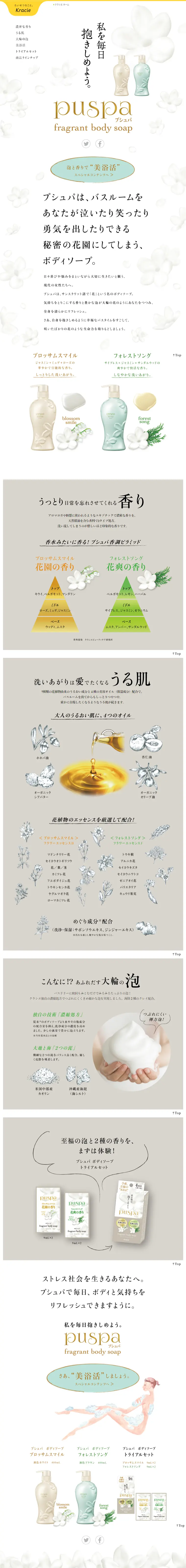 Pushpa LP design (Beauty, Skincare, Fragrance / Gold tones / Refined style) PC version