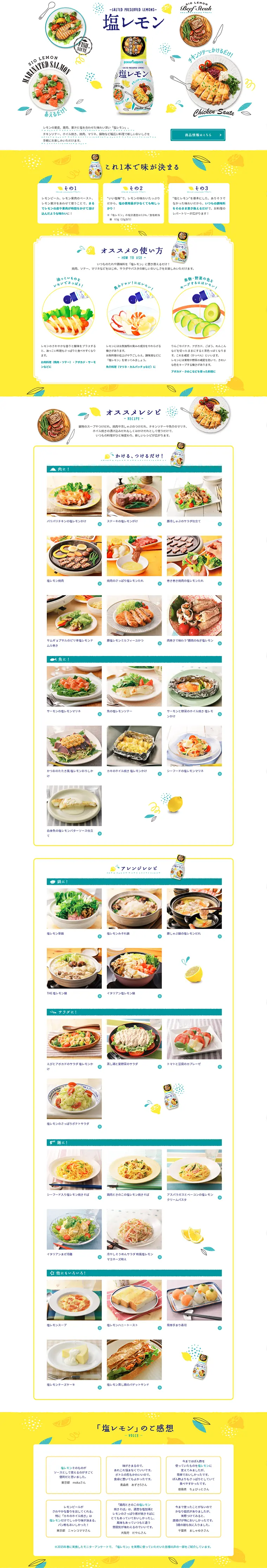 Salted Lemon LP design (food / yellow / Lively type) PC version