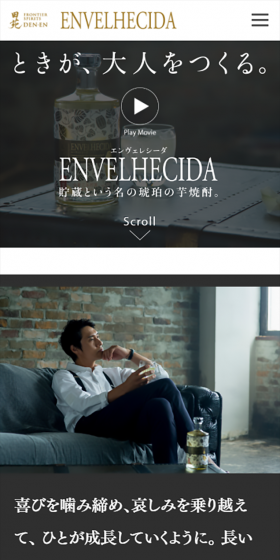 ENVELHECIDA LP design (Beverages and Alcohol / Gold tones / Refined style) Mobile version