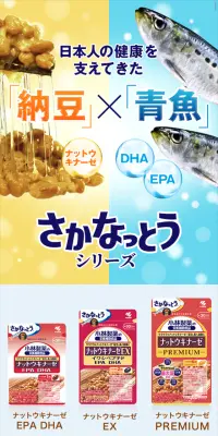 さかなっとうシリーズのLPデザイン（健康・美容食品・サプリ／オレンジ系／にぎやか系）スマホ版