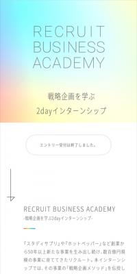 BUSINESS ACADEMY（短期インターンシップ）