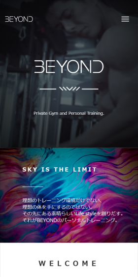 Private Gym LP design (Businesses, companies, stores / Black-colored / Simple) Mobile version