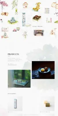 青柳総本家 公式サイトのLPデザイン（スイーツ・スナック菓子／グリーン系／マンガ・イラスト系）PC版