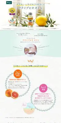 キズあと・ニキビあとの保湿にはクナイプビオ オイルのLPデザイン（美容・スキンケア・香水／グリーン系／キレイ系）PC版