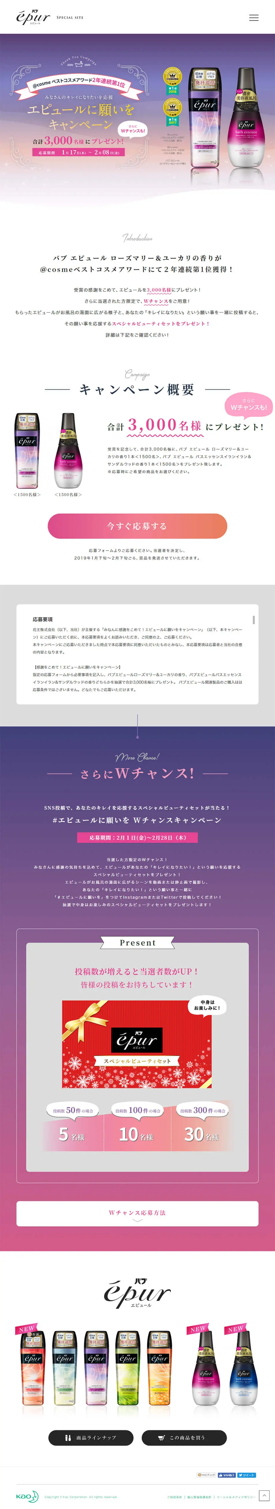 Epure Make a Wish Campaign LP design (Services, Insurance, and Finance / Purples / Refined style) PC version