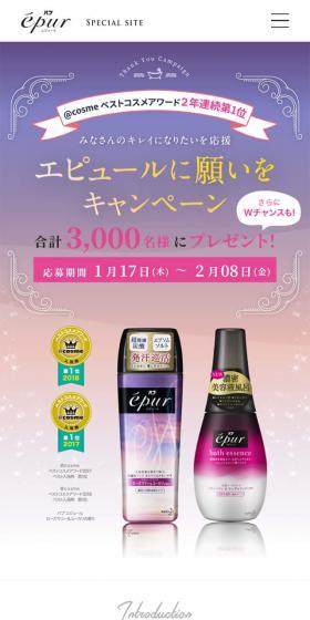Epure Make a Wish Campaign LP design (Services, Insurance, and Finance / Purples / Refined style) Mobile version