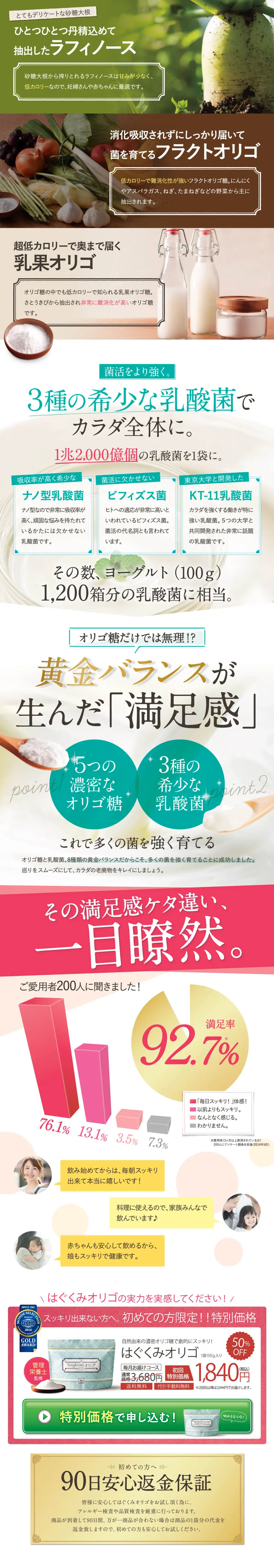 Hagukumi Oligo LP design (Health and Beauty Foods and Supplements / Green tones / Refined style) PC version