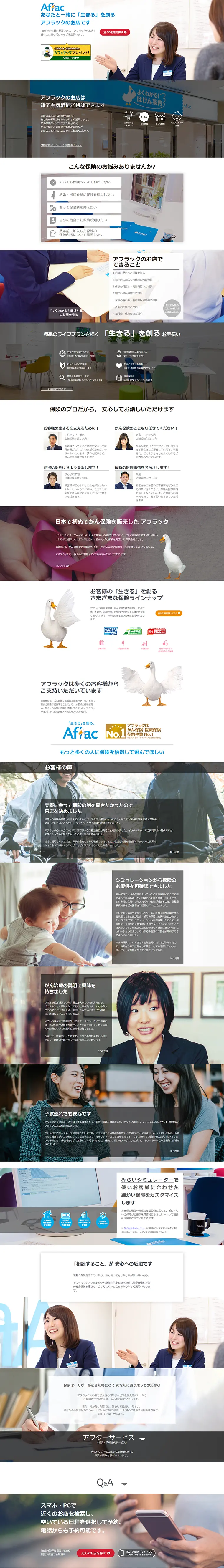 Life Insurance LP design (Services, Insurance, and Finance / Shades of blue / Refined style) PC version