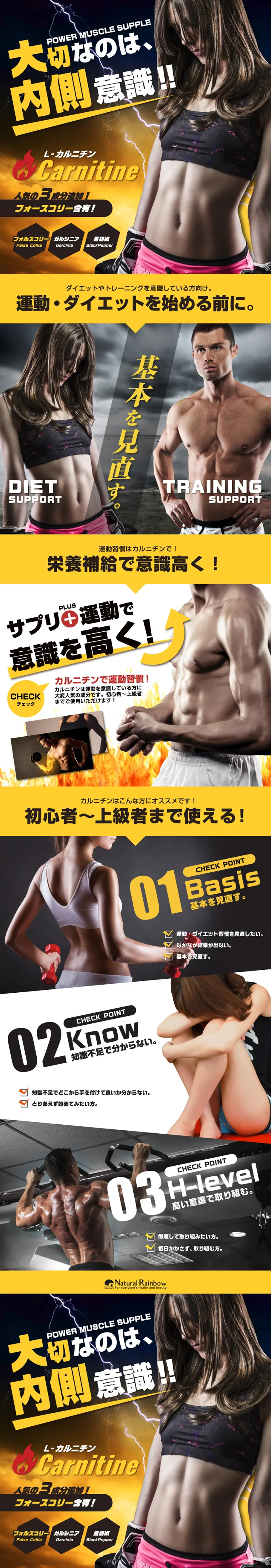 L-Carnitine EX LP design (Health and Beauty Foods and Supplements / yellow / Cool style) PC version