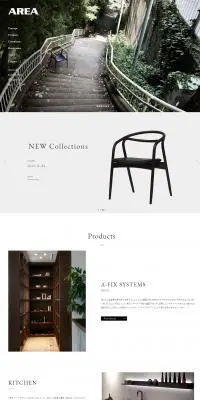 AREAのLPデザイン（インテリア・家具・寝具／ホワイト系／シンプル系）PC版