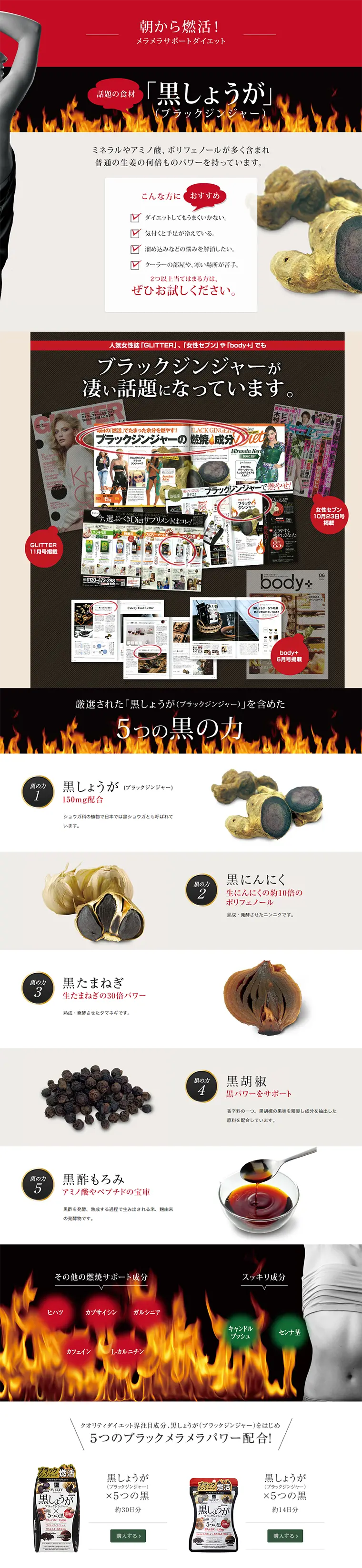 Black Ginger LP design (Health and Beauty Foods and Supplements / White-based / Health and Wellness) PC version